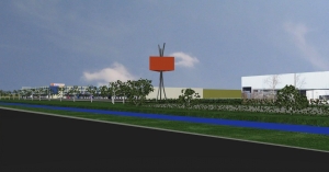 3D impressie A44-noord